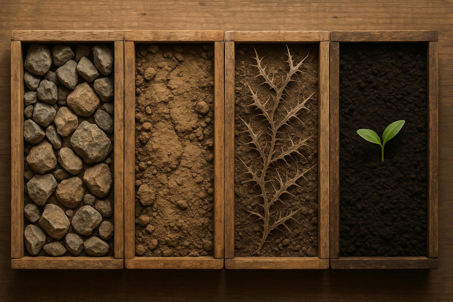 Quatro Tipos de Solo